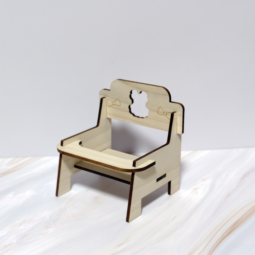 ぬいぐるみ用 ウッドチェア