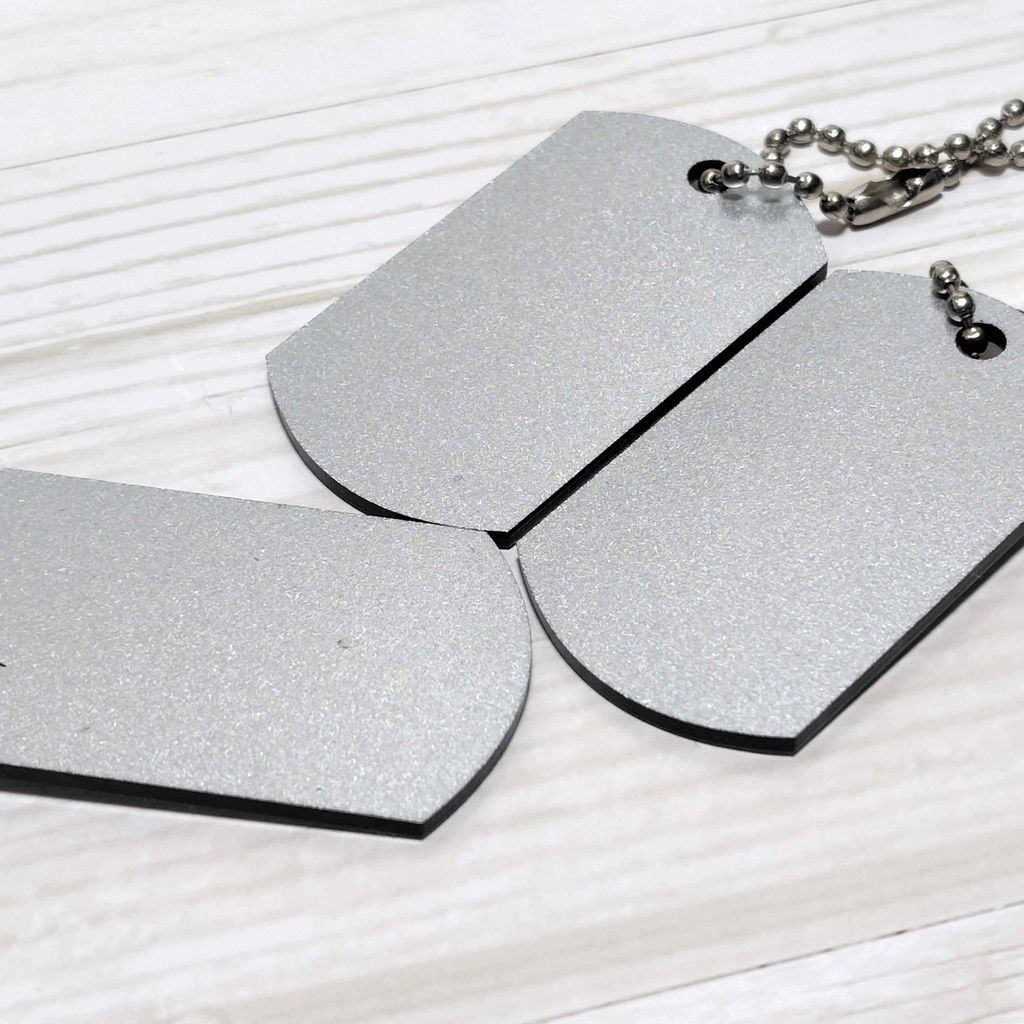 【非公式】ドッグタグ風アクリルキーホルダー