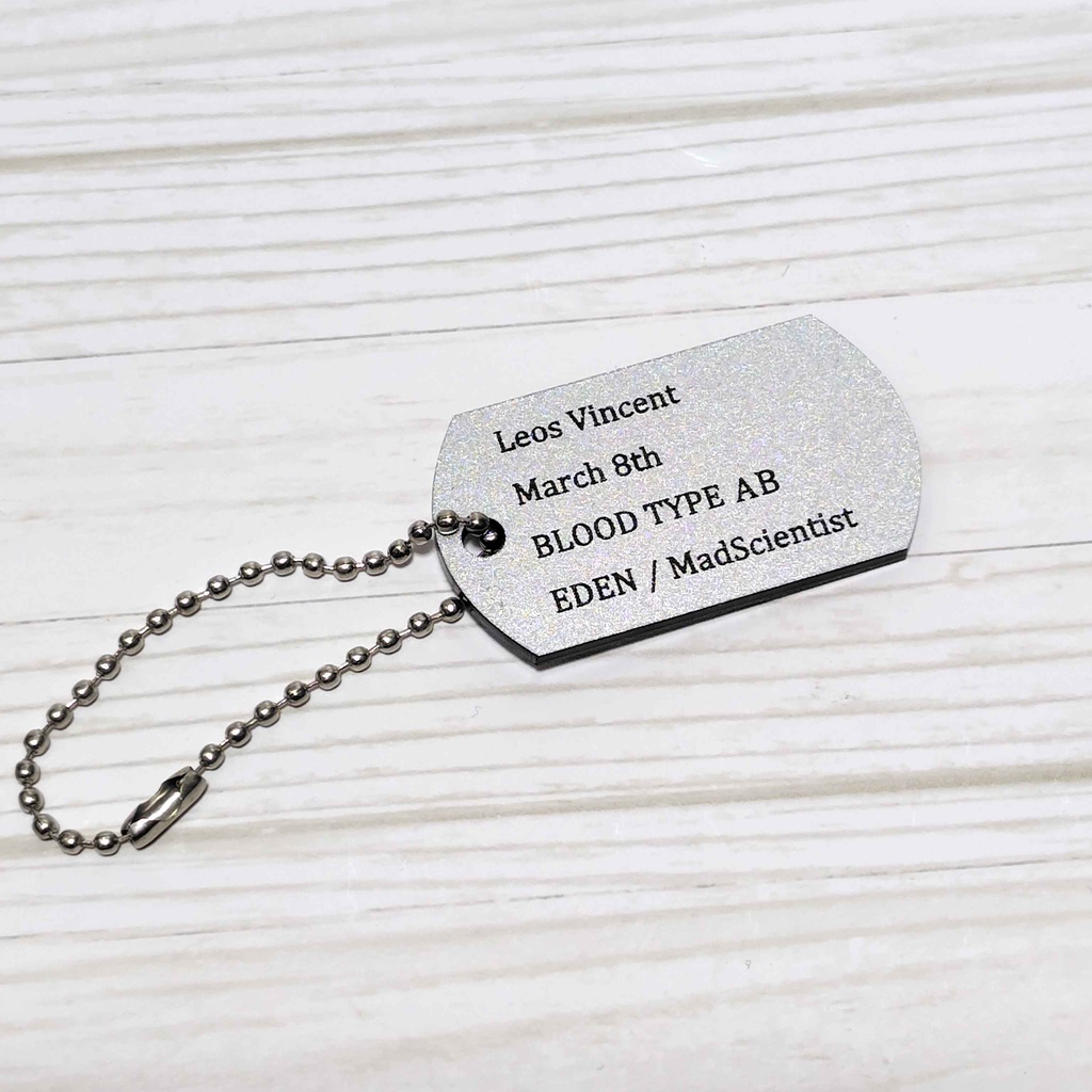 【非公式】ドッグタグ風アクリルキーホルダー