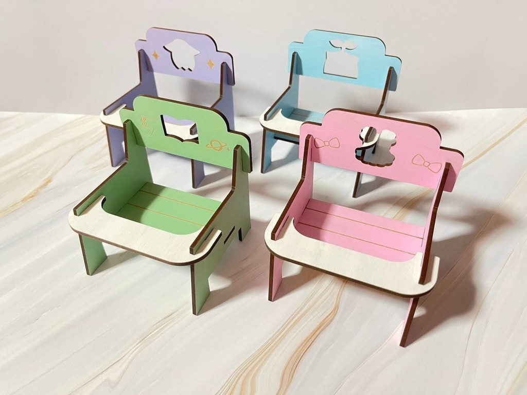 ぬいぐるみ用　MDFチェア