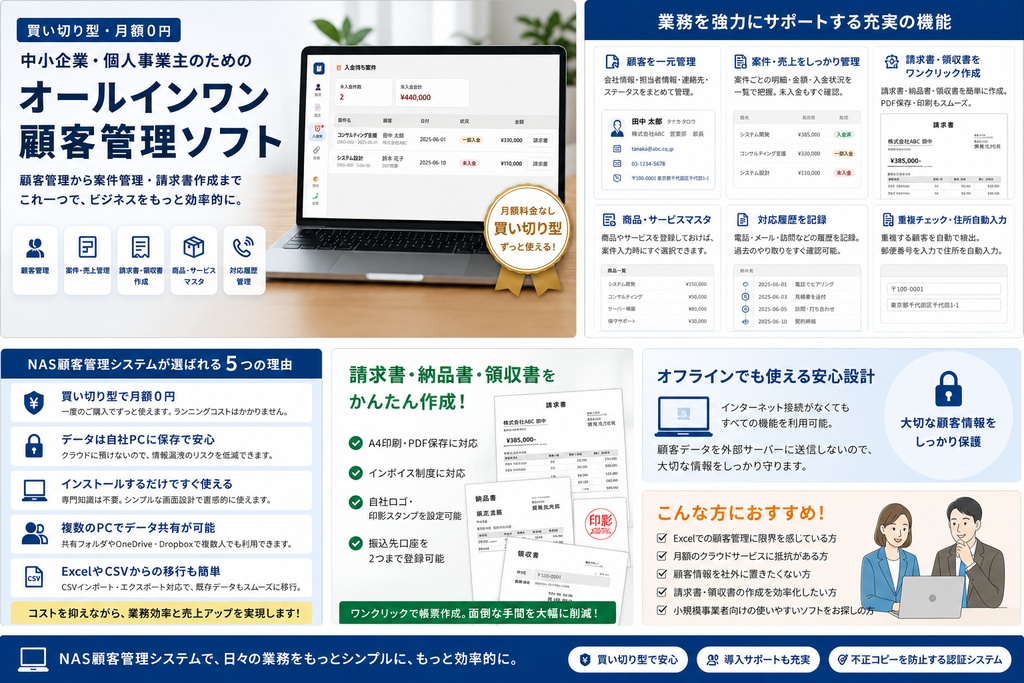 NAS顧客管理システム