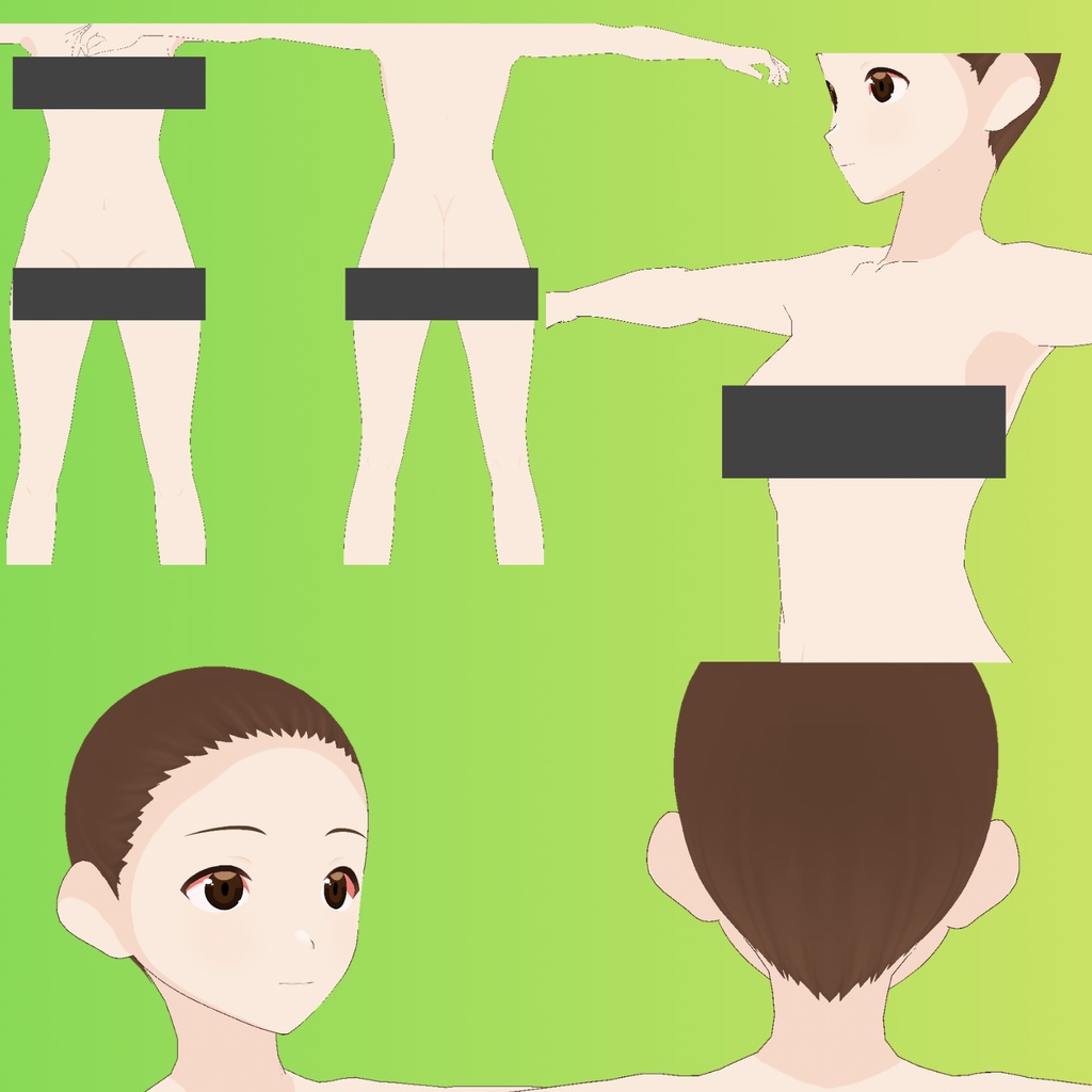 Basic Cel/Soft-Shade Body and Face Texture // ベーシックセル/ソフトシェードボディとフェイステクスチャ