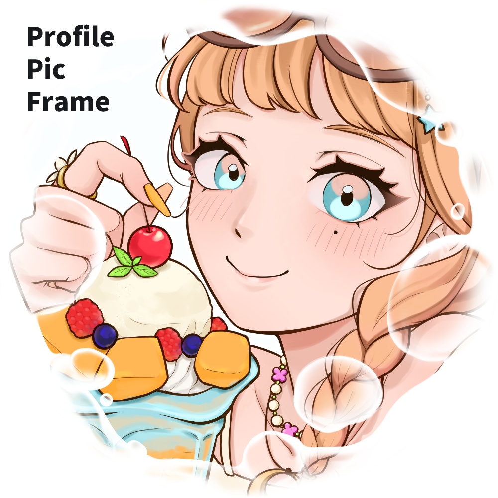 【2色】アイコンフレーム Bubble Frame