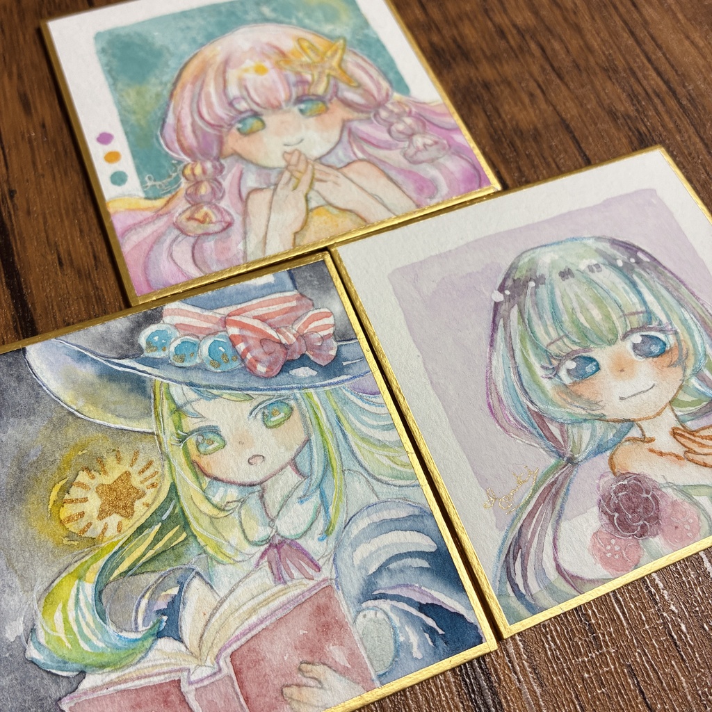 豆色紙原画
