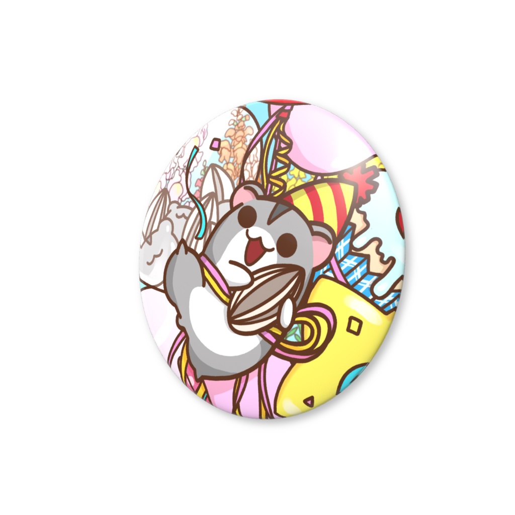 【期間限定】春伶生誕祭 2026 進化前ハムスター缶バッジ(通常)