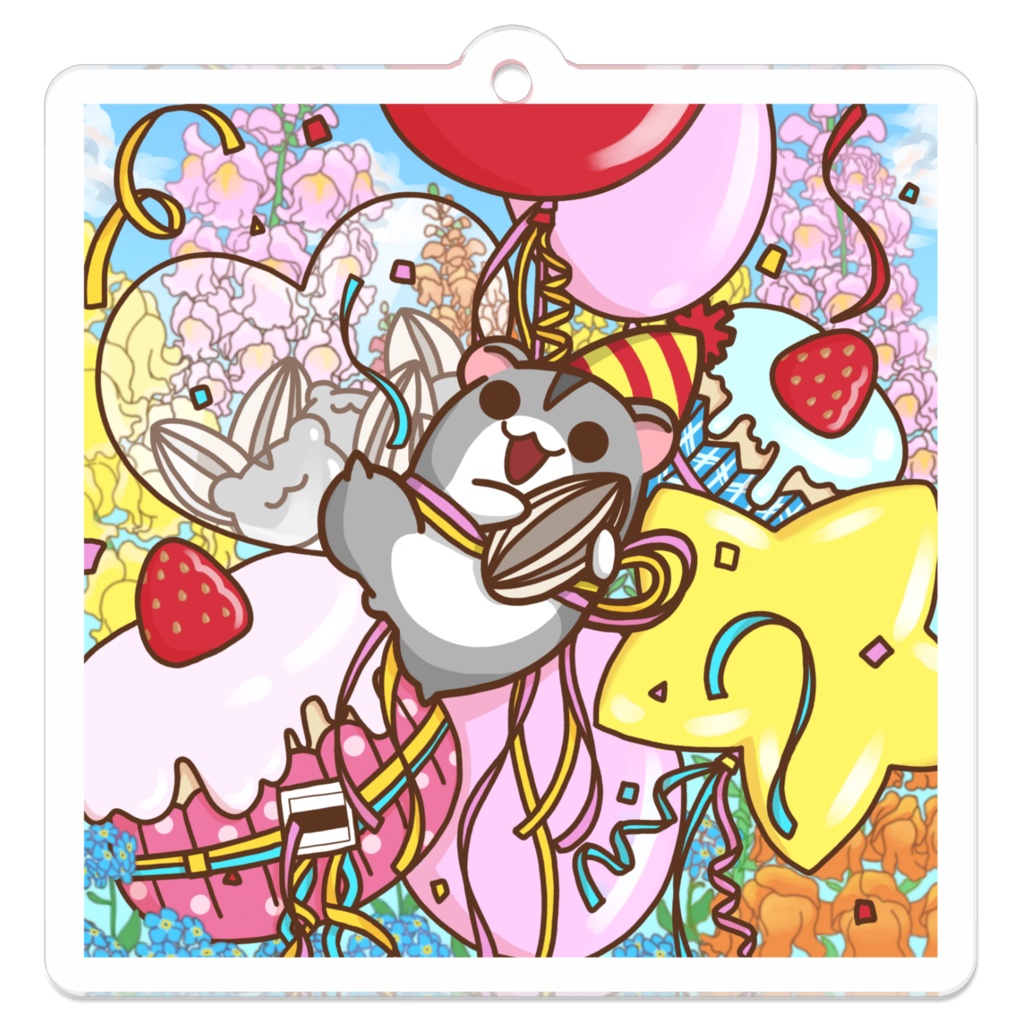 【期間限定】春伶生誕祭 2026 進化前ハムスター アクリルキーホルダー(クリア)