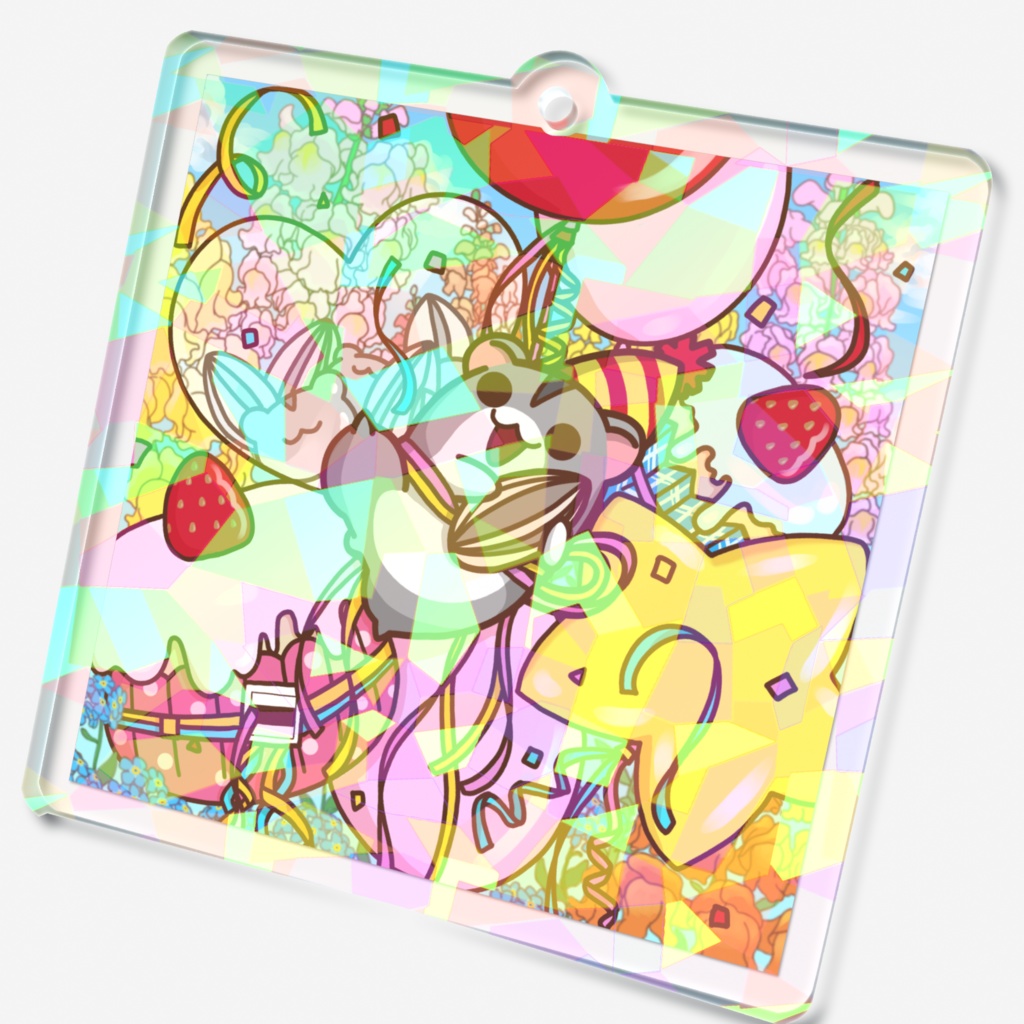 【期間限定】春伶生誕祭 2026 進化前ハムスター アクリルキーホルダー(ホログラム)