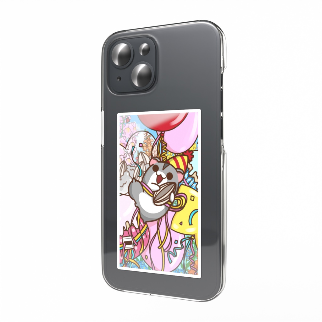 【期間限定】春伶生誕祭 2026 進化前ハムスター 長方形(アップ) スマホステッカー(通常)