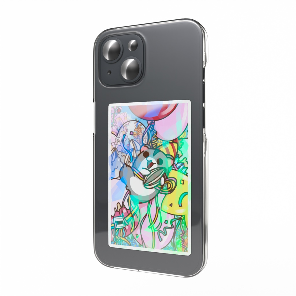 【期間限定】春伶生誕祭 2026 進化前ハムスター 長方形(アップ) スマホステッカー(ホログラム)