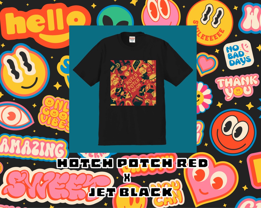 【Tシャツ】RED x BLACK