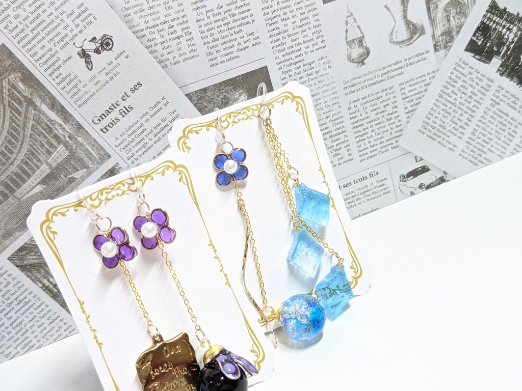 再販5 ツイステ イメージ 樹脂ノンホールピアス