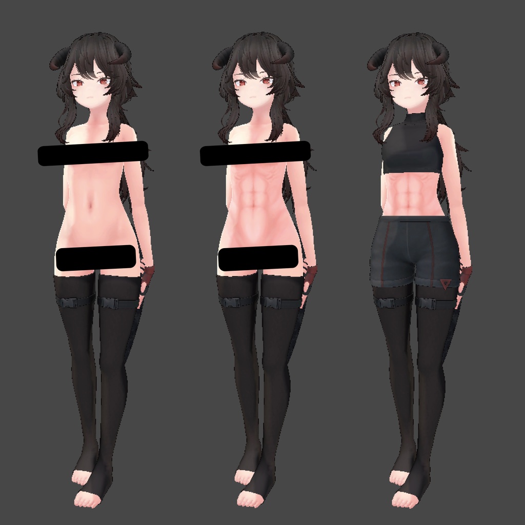 リーサルフリート 腹筋テクスチャー