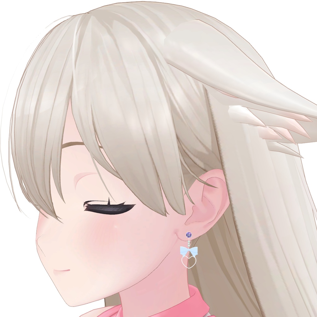 HeartRibbon_Earring(Free)