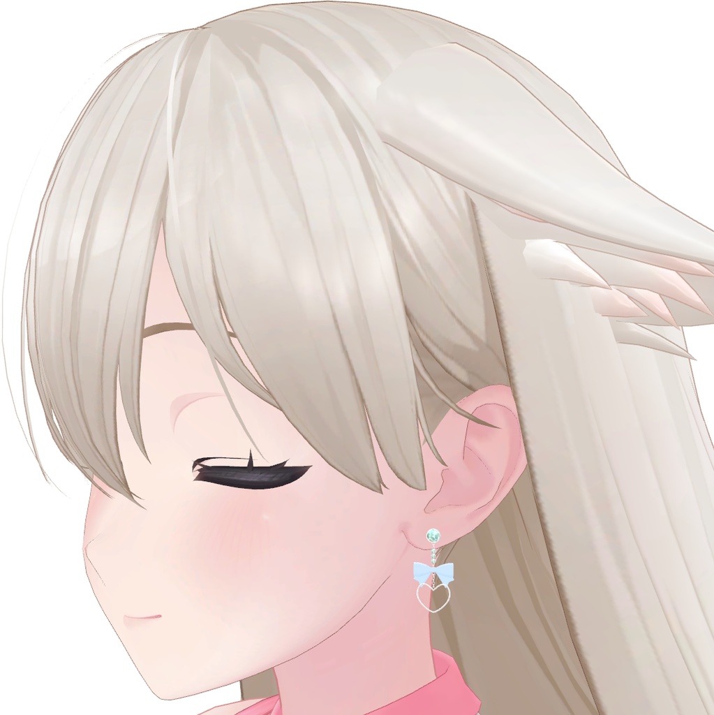 HeartRibbon_Earring(Free)