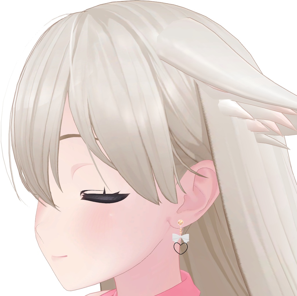 HeartRibbon_Earring(Free)