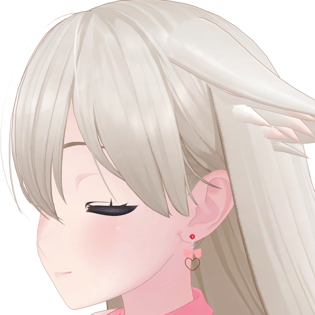 HeartRibbon_Earring(Free)