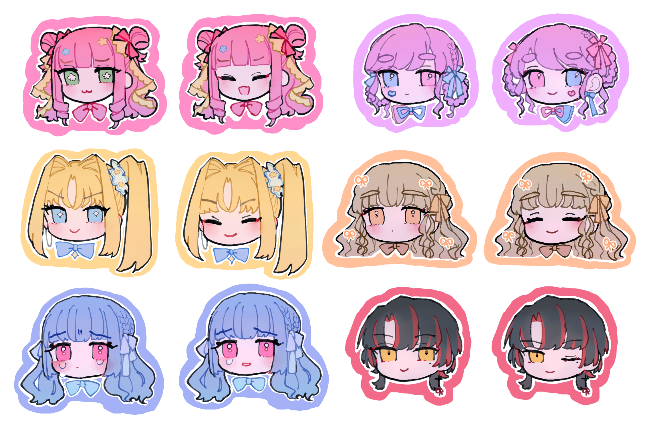 ゆきさめさま　イラストオーダー　夢絵　ステッカー イラストオーダー 夢絵 ステッカー ゆきさめさま イラスト