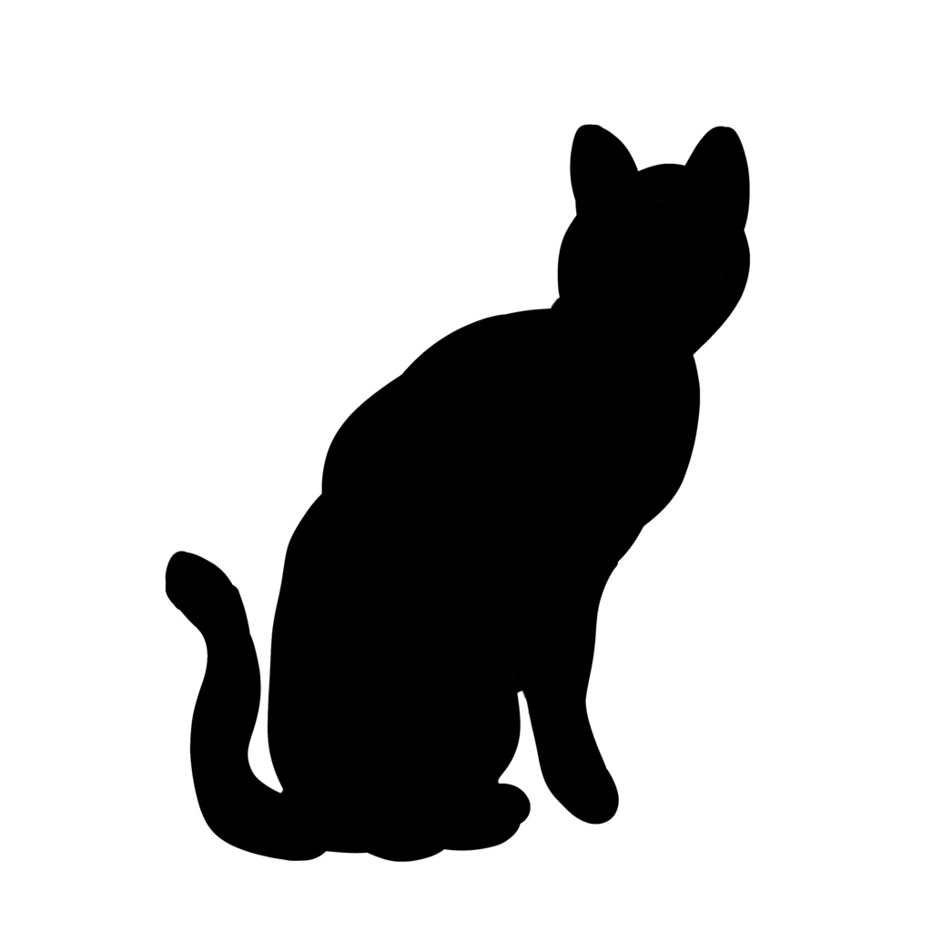 使いやすい猫シルエット素材｜PNG透過・商用OK