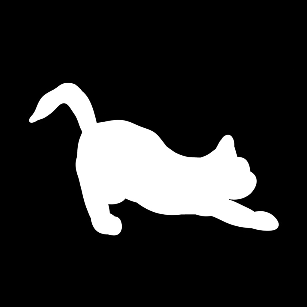 シンプル🐈シルエット素材（PNG透過）｜商用利用可