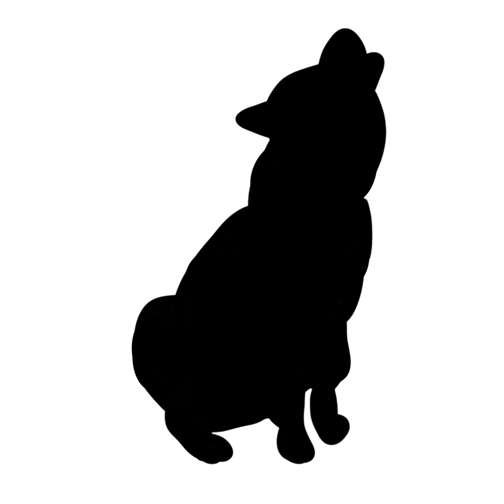 シンプル🐶シルエット素材（PNG透過）｜商用利用可