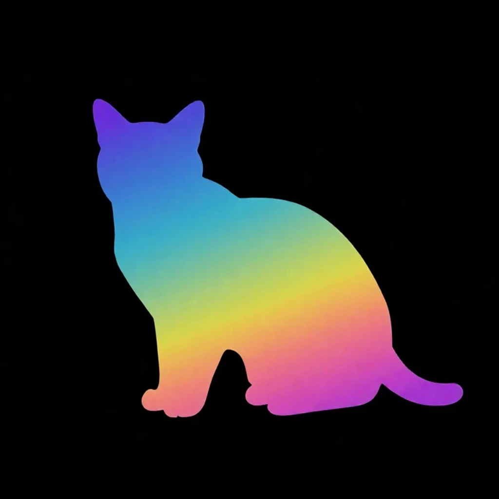 使いやすい猫シルエット素材｜商用OK