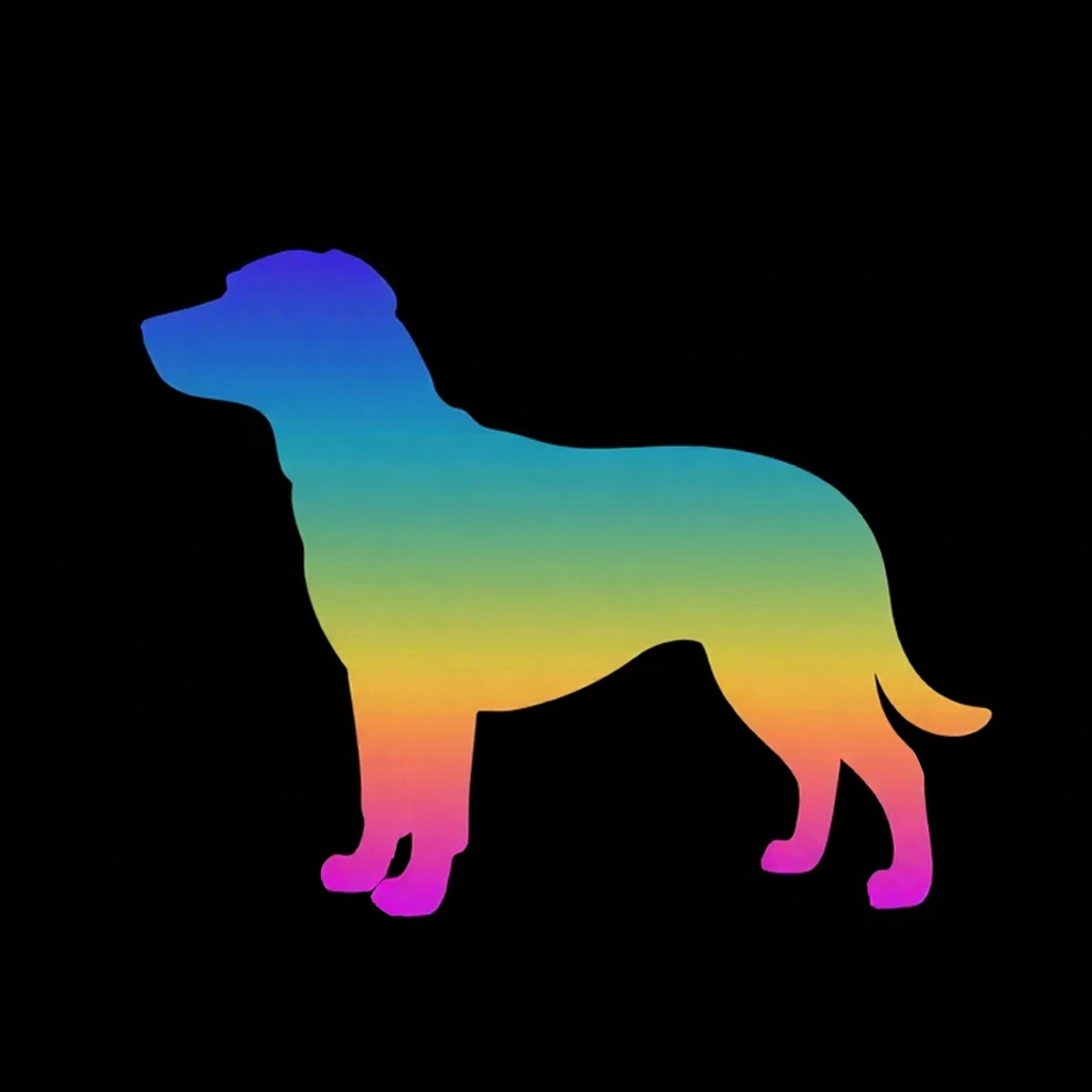 犬のシルエット素材｜背景透過PNG｜商用利用可