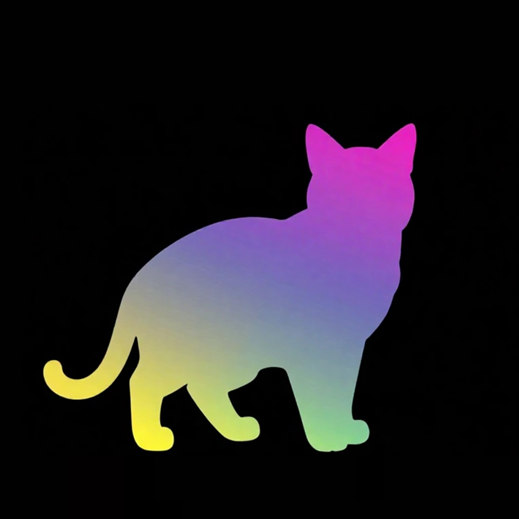 猫のシルエット素材｜背景透過PNG｜商用利用可