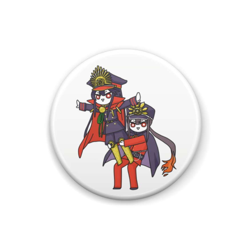 FGO　信長＆信勝　缶バッジ