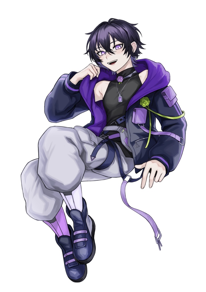 くろばらステッカー