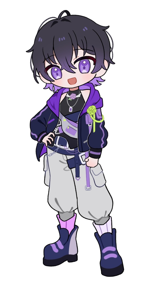 くろばらステッカー