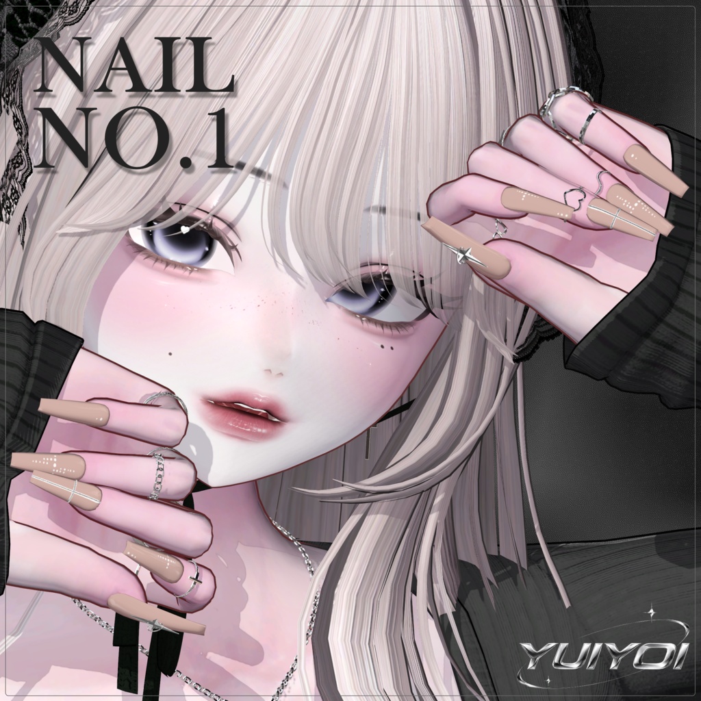 ★FREE 【 NAIL NO.1 】 7 アバター対応  【MA対応】★ 