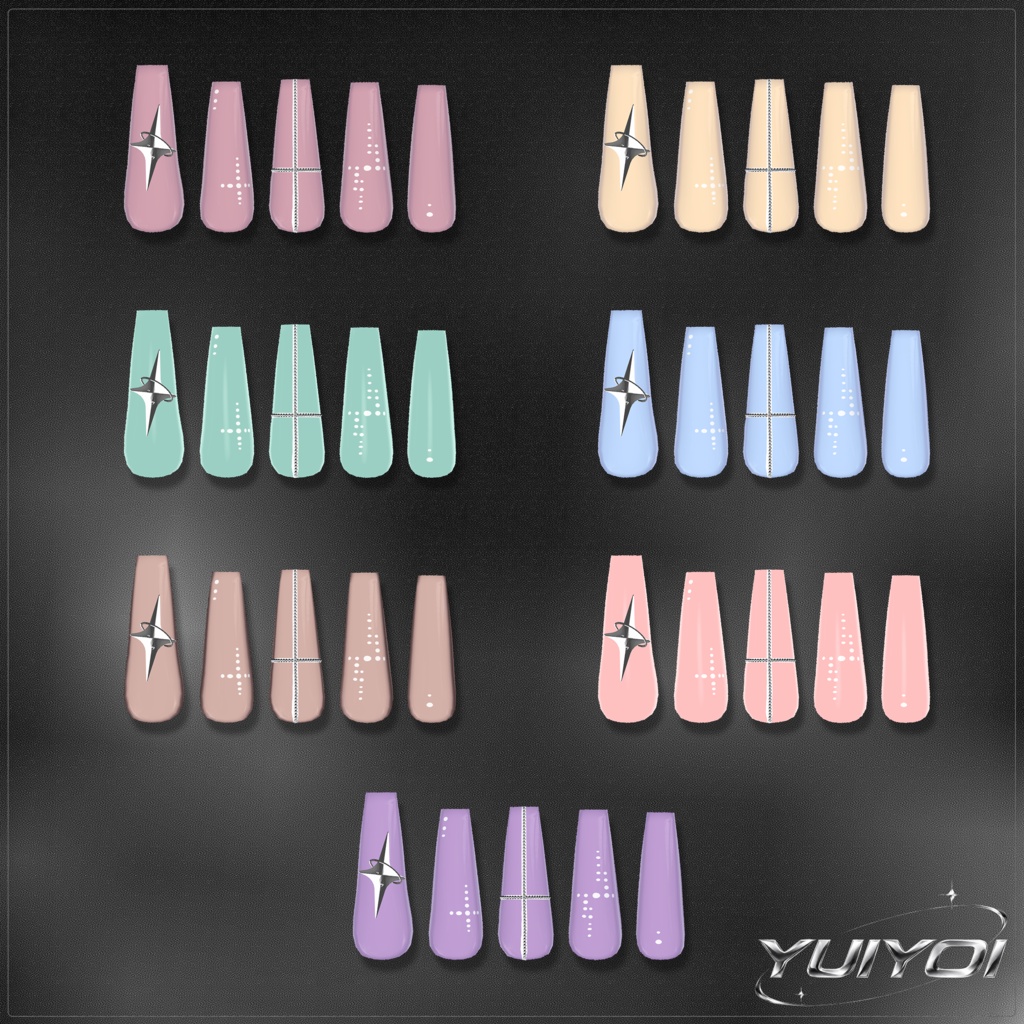 ★FREE 【 NAIL NO.1 】 7 アバター対応 【MA対応】★