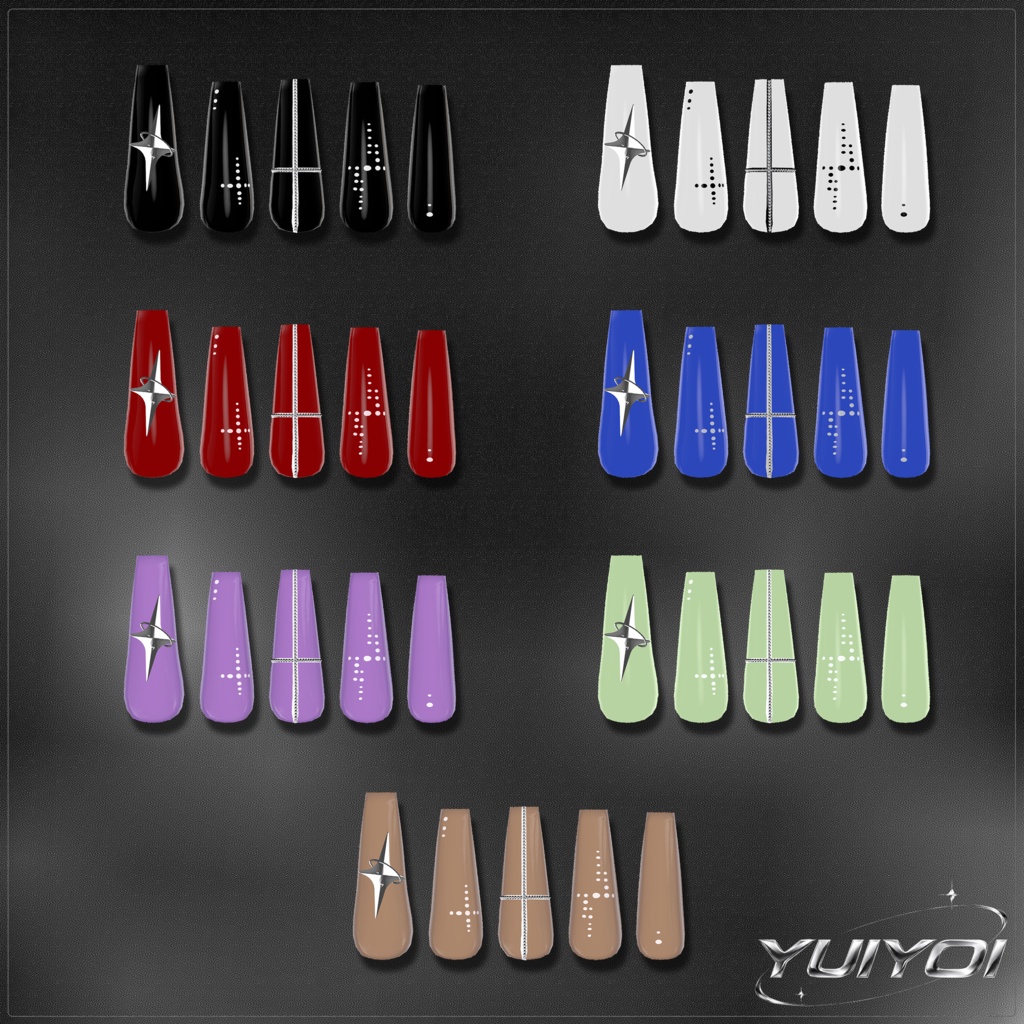 ★FREE 【 NAIL NO.1 】 7 アバター対応 【MA対応】★