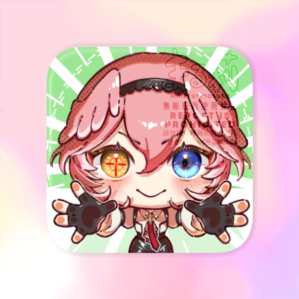 秘密結社holoX スクエア缶バッジ