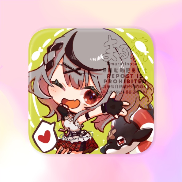 秘密結社holoX スクエア缶バッジ