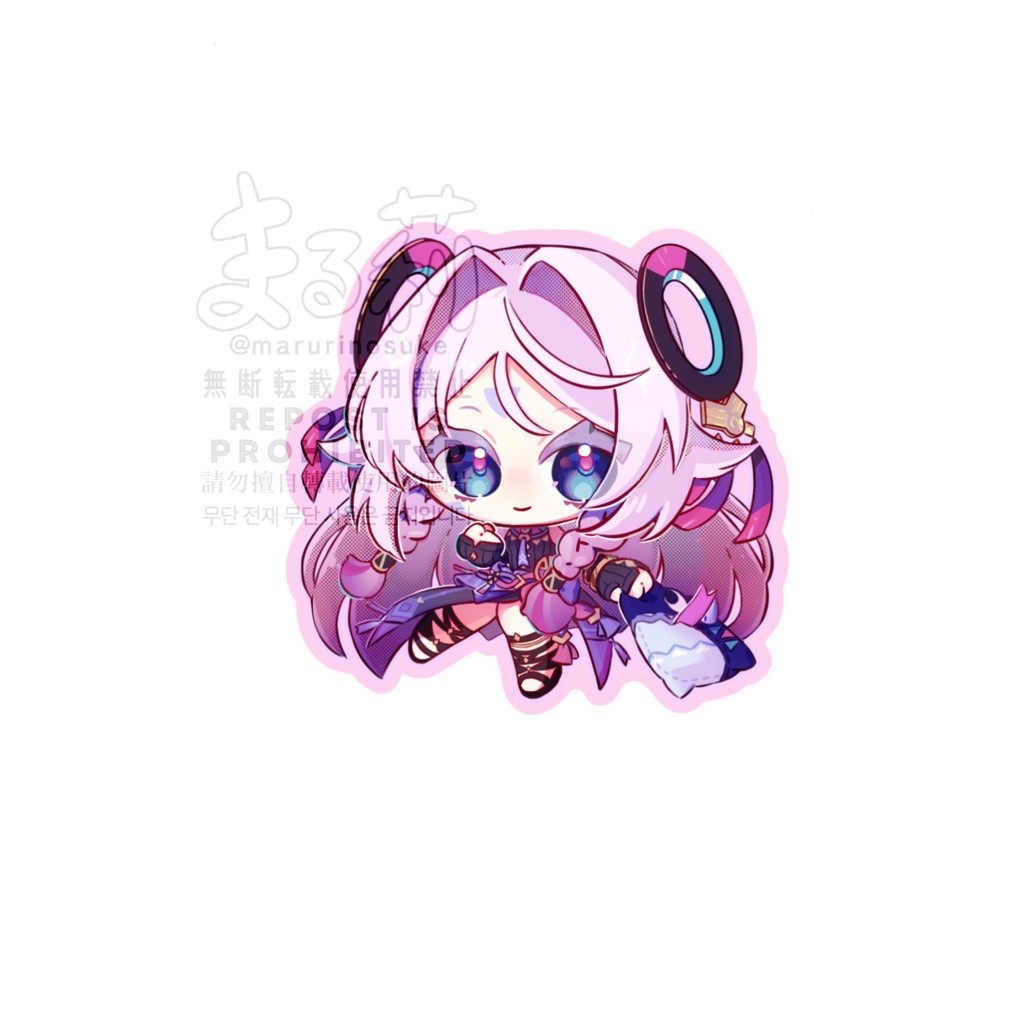 原神 シトラリ オロルン ダイカットステッカー