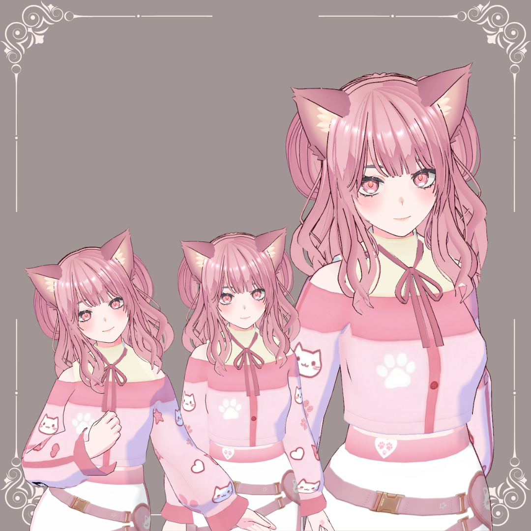 3D VROID/Vtuber | Ami 💗 - Softly 3D by Thea - BOOTH