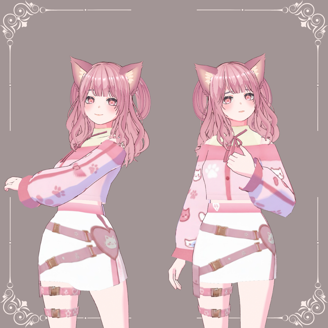 3D VROID/Vtuber | Ami 💗 - Softly 3D by Thea - BOOTH