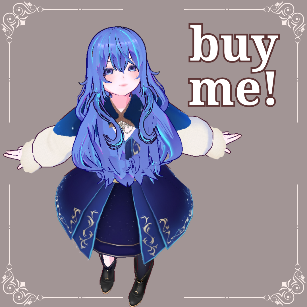 3D VROID/Vtuber | Lunara 🌙 - Softly 3D by Thea - BOOTH