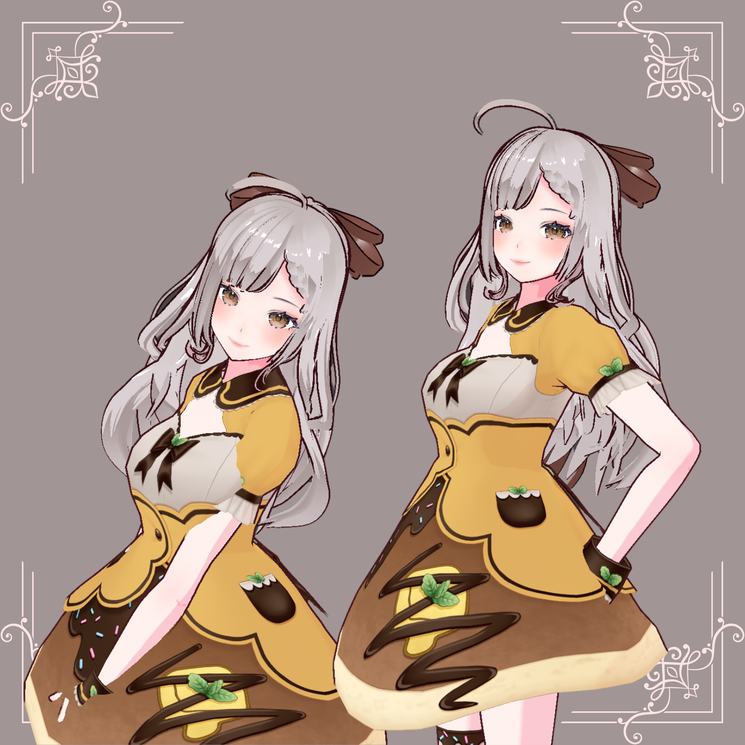 [3D Model, VROID, Vtuber] - Moka 🍫 - Softly 3D by Thea - BOOTH