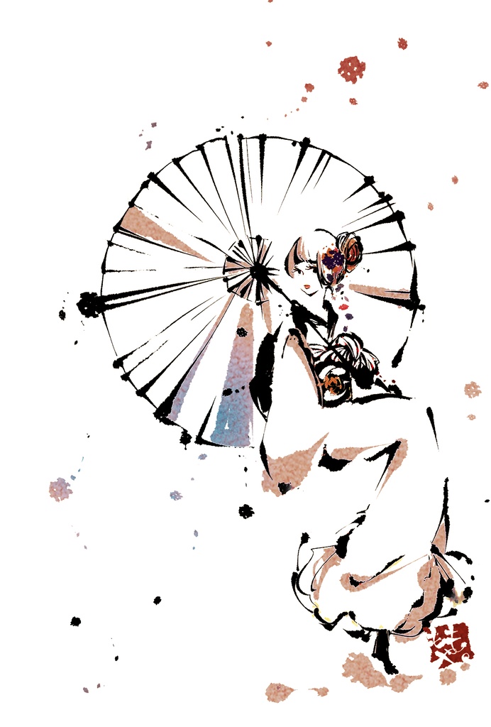 Silent Bloom 01 ー静かに咲くー デジタルアート12点セット ポストカード