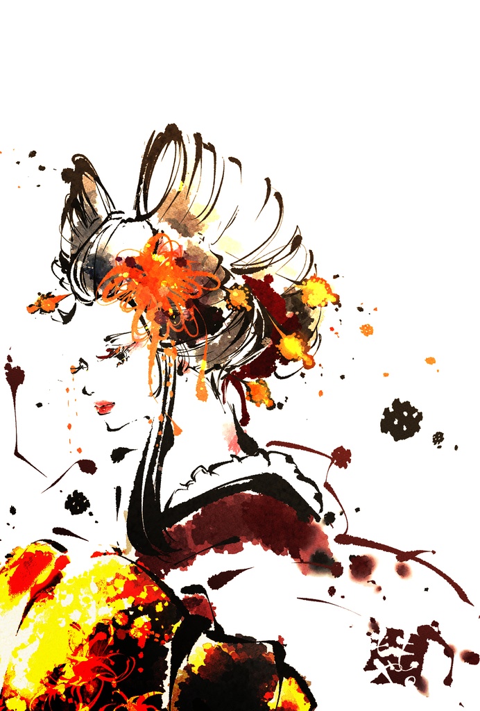 Silent Bloom 01 ー静かに咲くー デジタルアート12点セット ポストカード