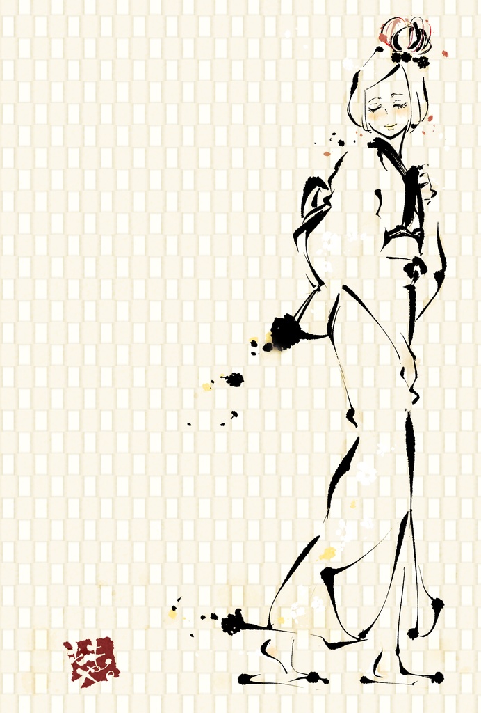 Silent Bloom 01 ー静かに咲くー デジタルアート12点セット ポストカード