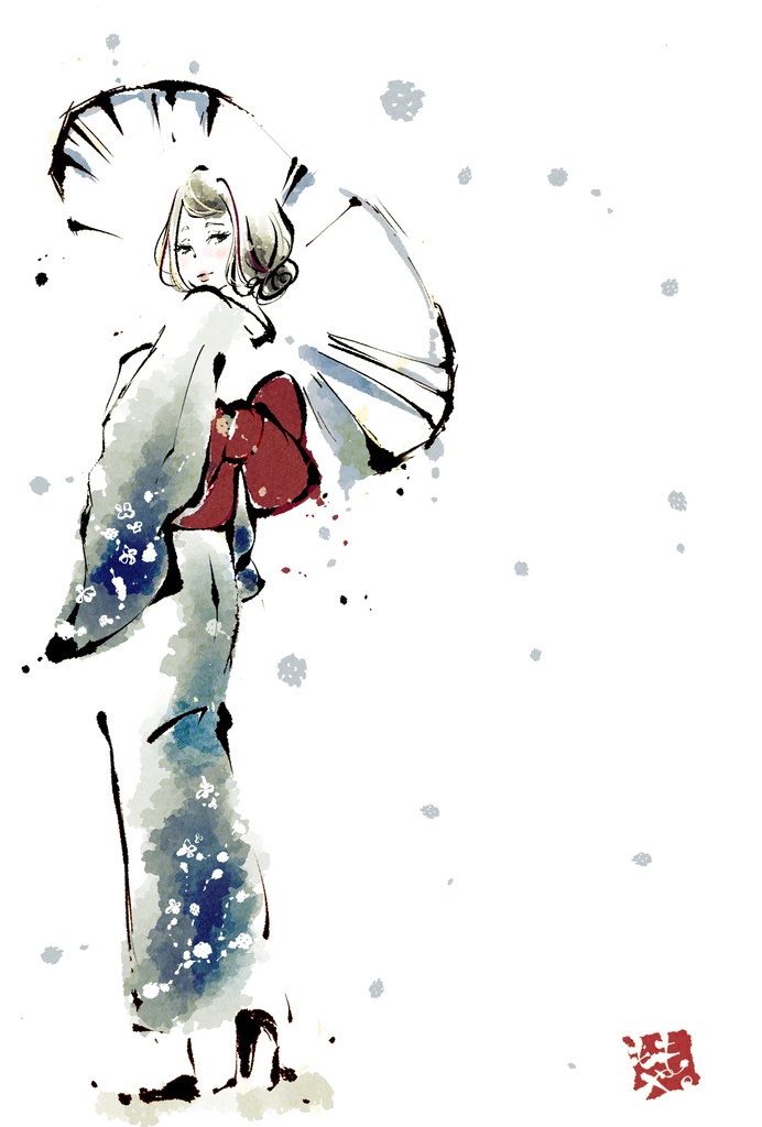 Silent Bloom 01 ー静かに咲くー デジタルアート12点セット ポストカード