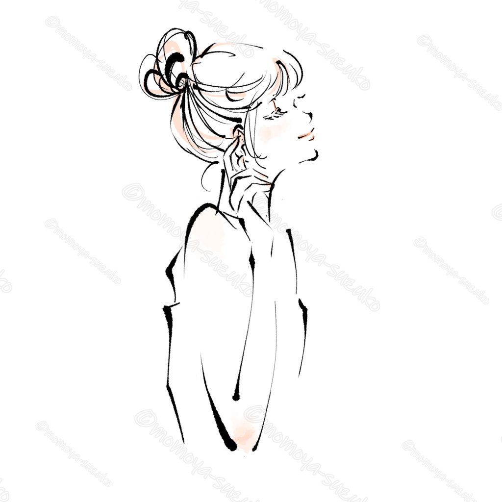 Beauty & Wellness Series》女性イラストセット(12点)|水彩タッチ・美容×セルフケア・透過PNG