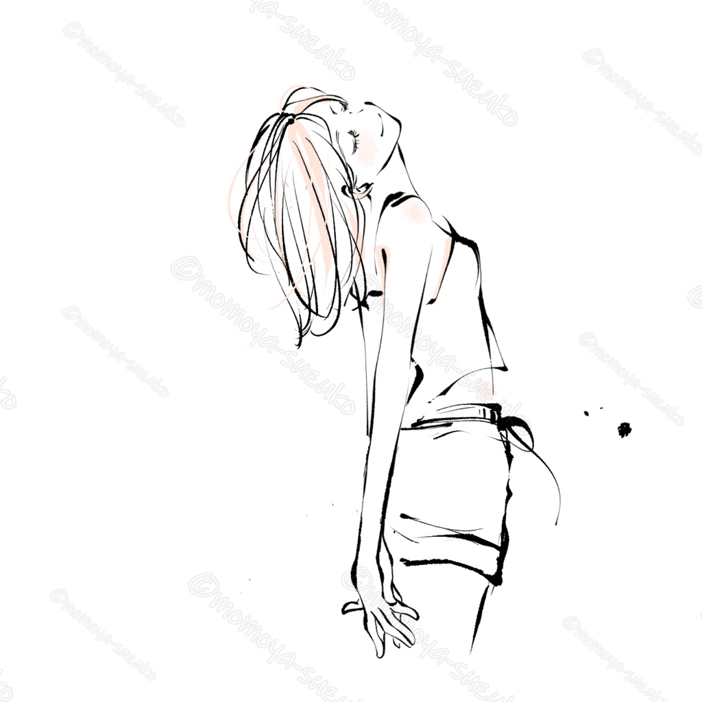 Beauty & Wellness Series》女性イラストセット(12点)|水彩タッチ・美容×セルフケア・透過PNG