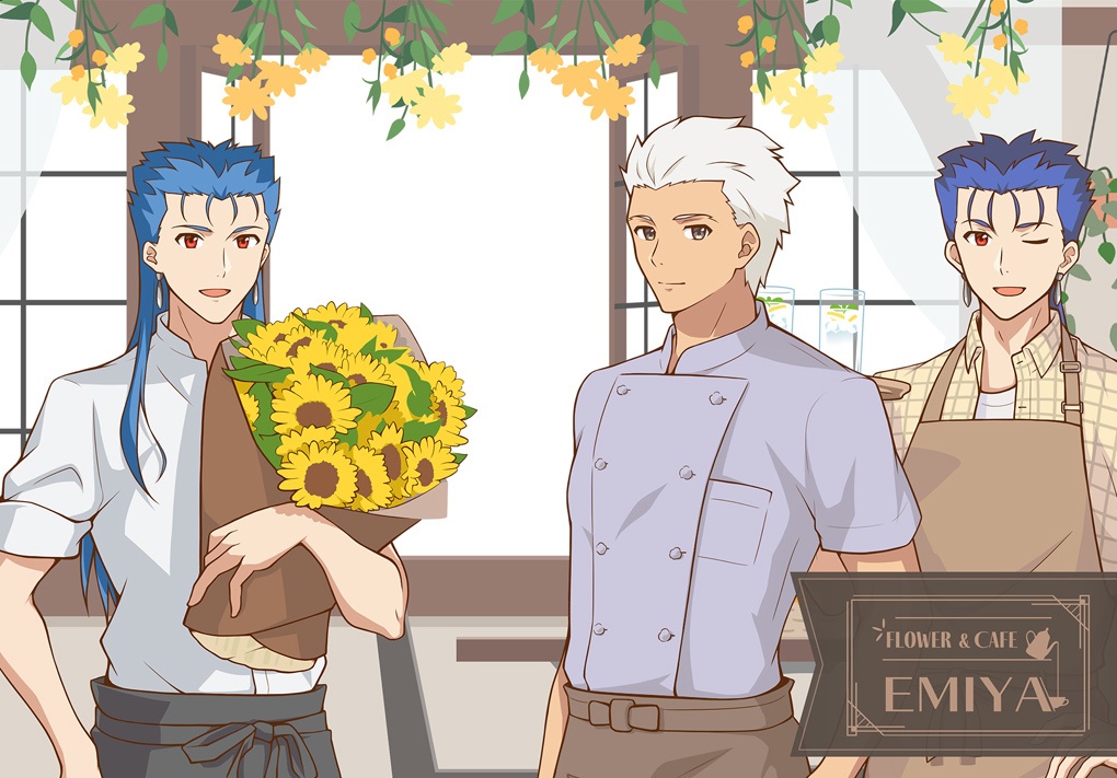 「Flower & Cafe EMIYA」クリアポストカード