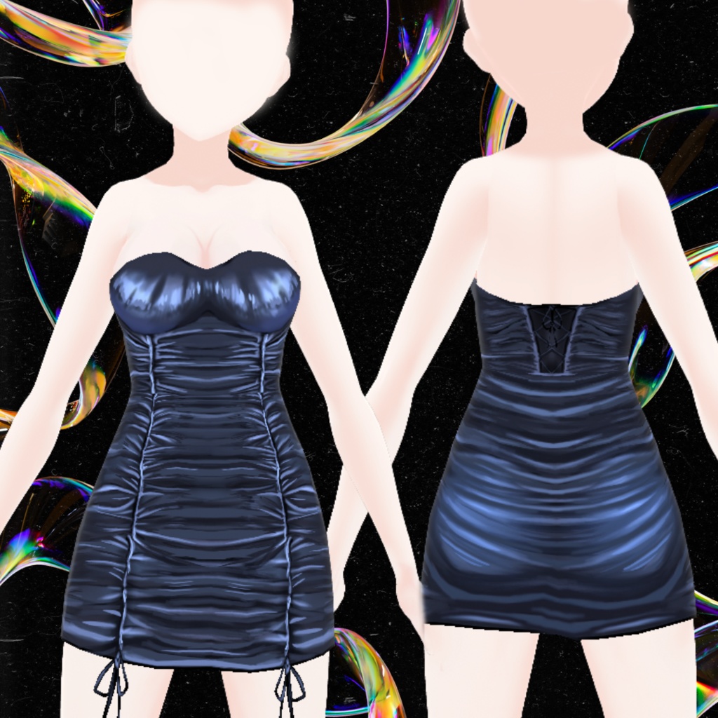 【Vroid】Dresses Black Ver.1