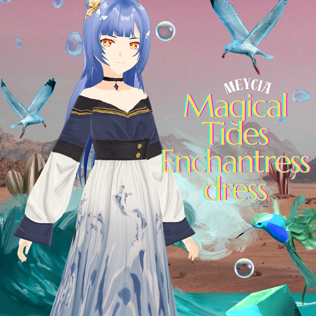 【Vroid】Magical Tides Enchantress dress