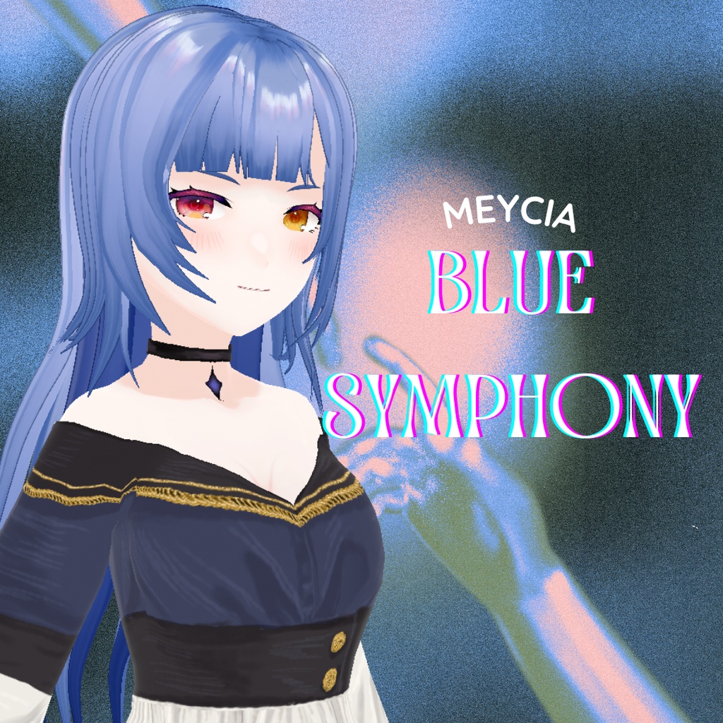 【Vroid】Blue Symphony Hair